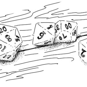 Filler Spot - D&D Dice - Polyhedral Dice - RPG Stock Art